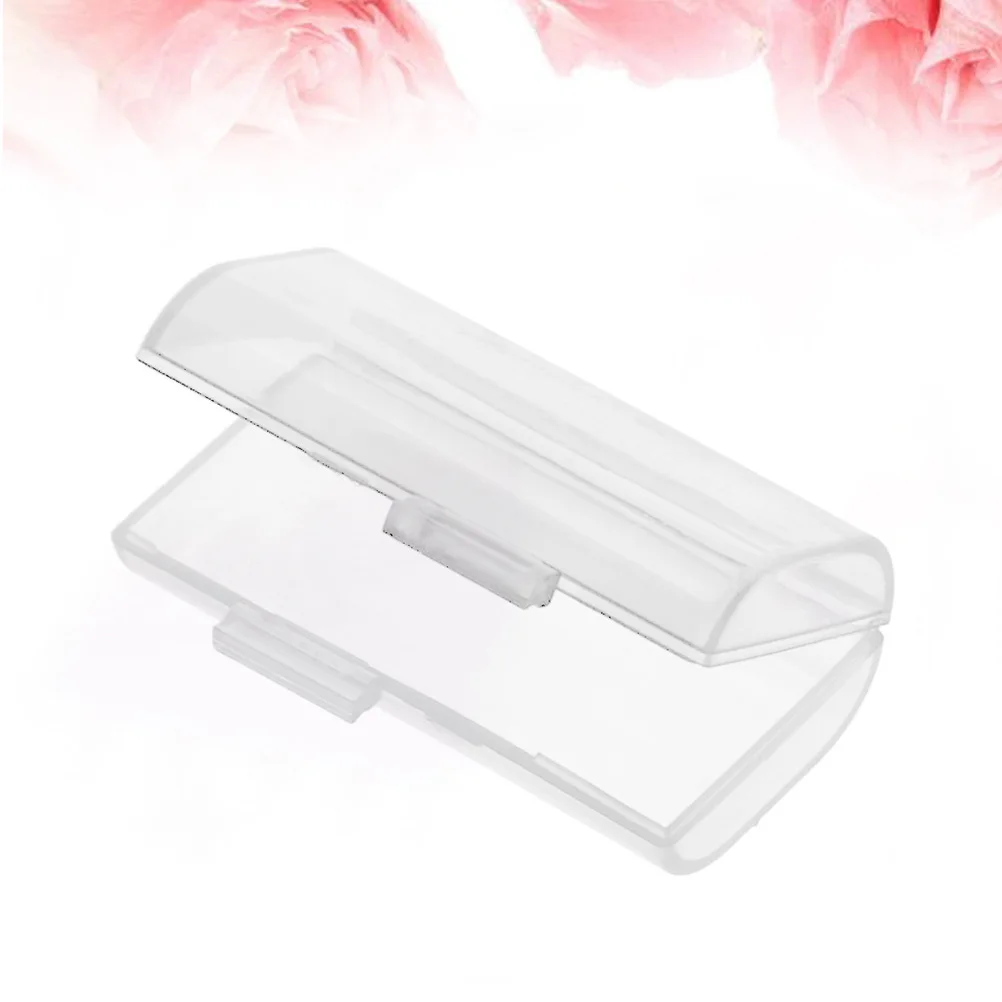 Clear Portable Plastic Holder Storage Box for Aaa Batteries Compact Organizer Travel Storage Aaa Case