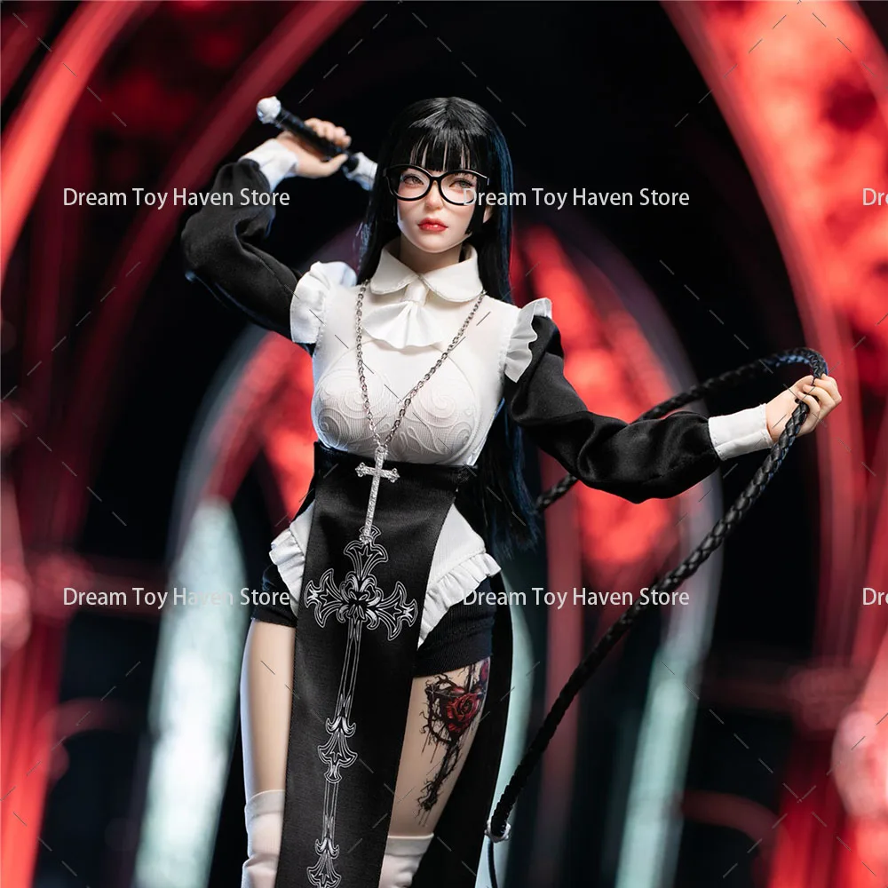 

LS2024-04 1/6 Женщина-солдат, вуаль теней, Хэтэуэй, готическая монахиня, версия для косплея, 12-дюймовая экшн-фигурка, модель, коллекционные игрушки