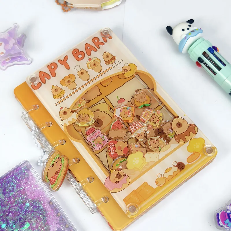 Buku Catatan Akrilik Crayon Shin-Chan Shake Dengan Notepad Kartun DIY yang Dapat Dilepas - Hadiah Kejutan Unik Untuk Teman Dan Hadiah Pelajar