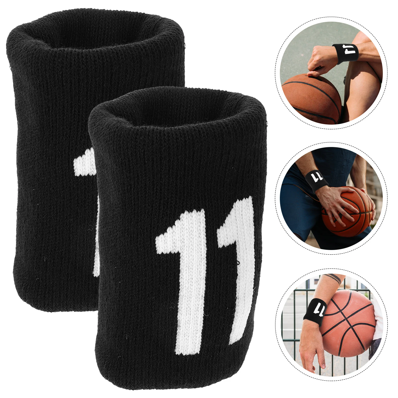 

1Pair Stretchy Breathable Wristband for Athletic Exercise Wrist Guard Sweat Absorbent Comfortable Gym Running Training Wraps