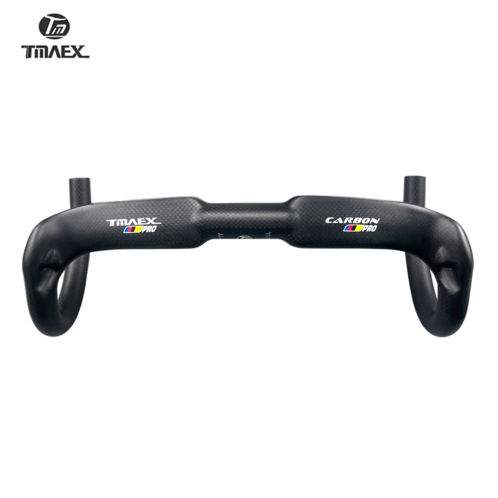 

TMAEX Carbon Handlebar Pro Road Bike Full Handlebars Drop Bar Handle Bar 3K Matte Glossy 400/420/440mm Bicycle Handlebars