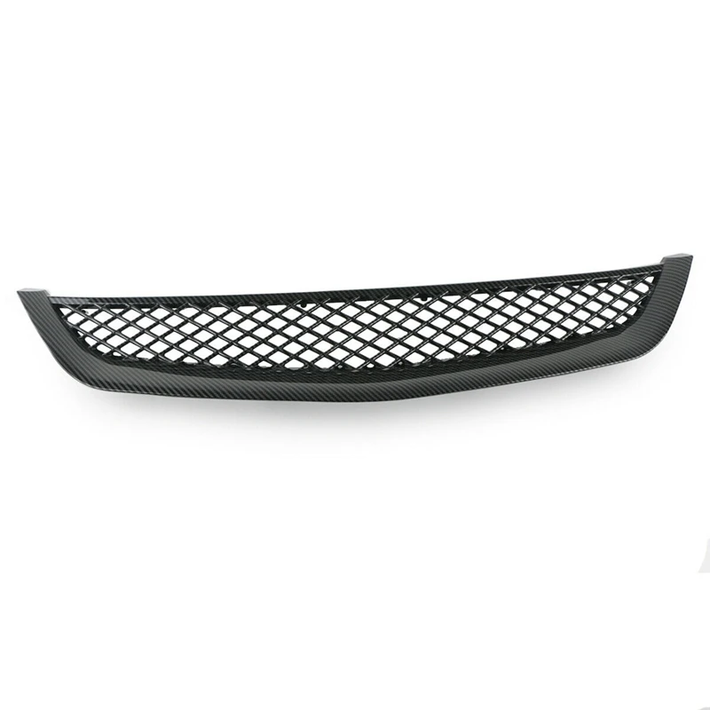 For Honda Civic EM2 ES1 JDM Carbon Fiber Front Bumper Hood Mesh Grille Grill