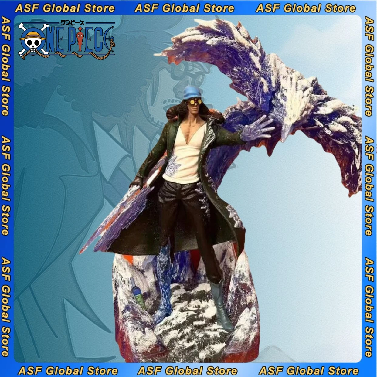 

37 см Новый ONE PIECE Аниме Фигурка Кузан Периферийные устройства ПВХ Модель Сцена Статуя Настольные украшения Детские подарки на день рождения Игрушки