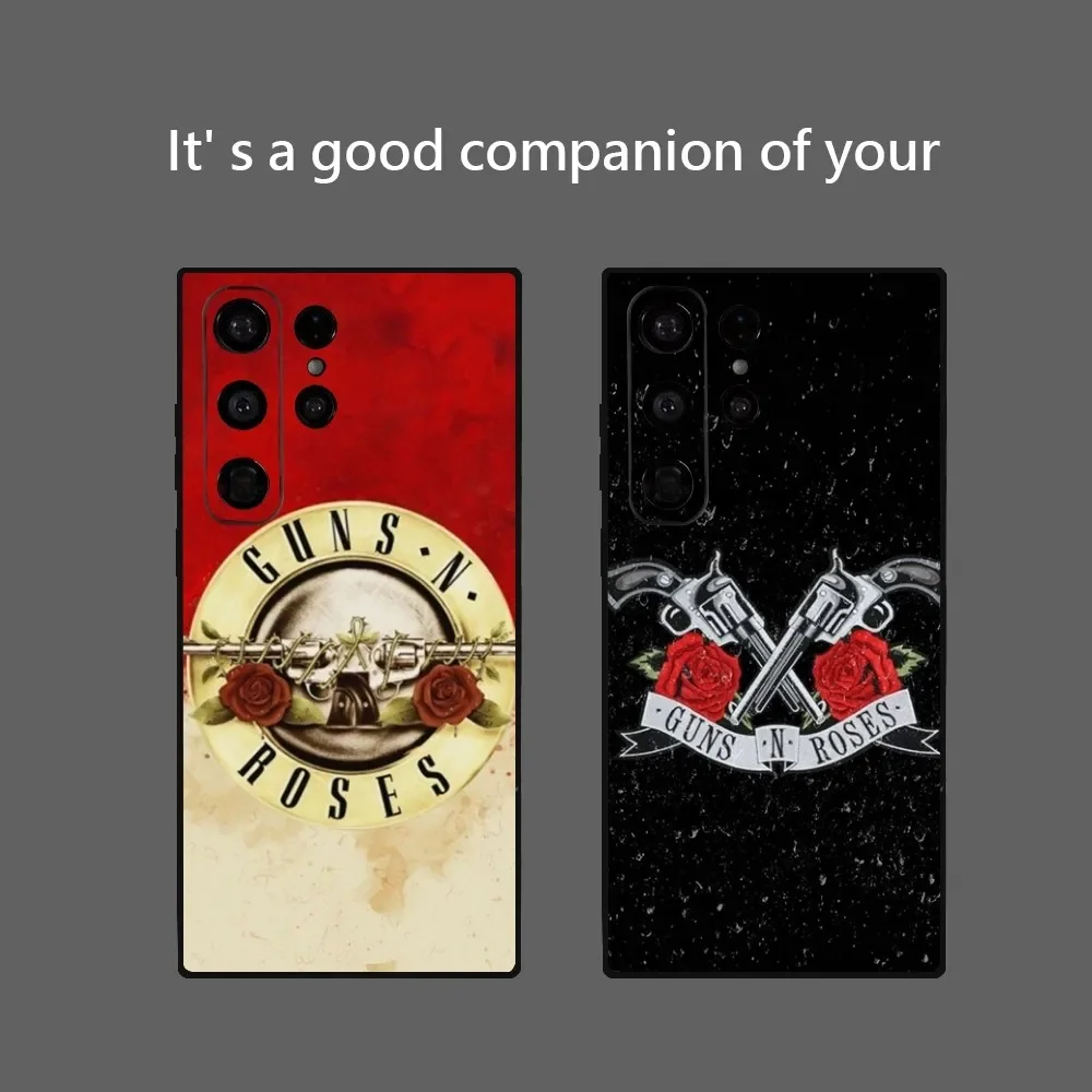 G-Guns N Roses Good Time Phone Case for Samsung Galaxy S24 Ultra S22 S23 Ultra S21 S20 5G Protective Soft Silicone TPU Funda