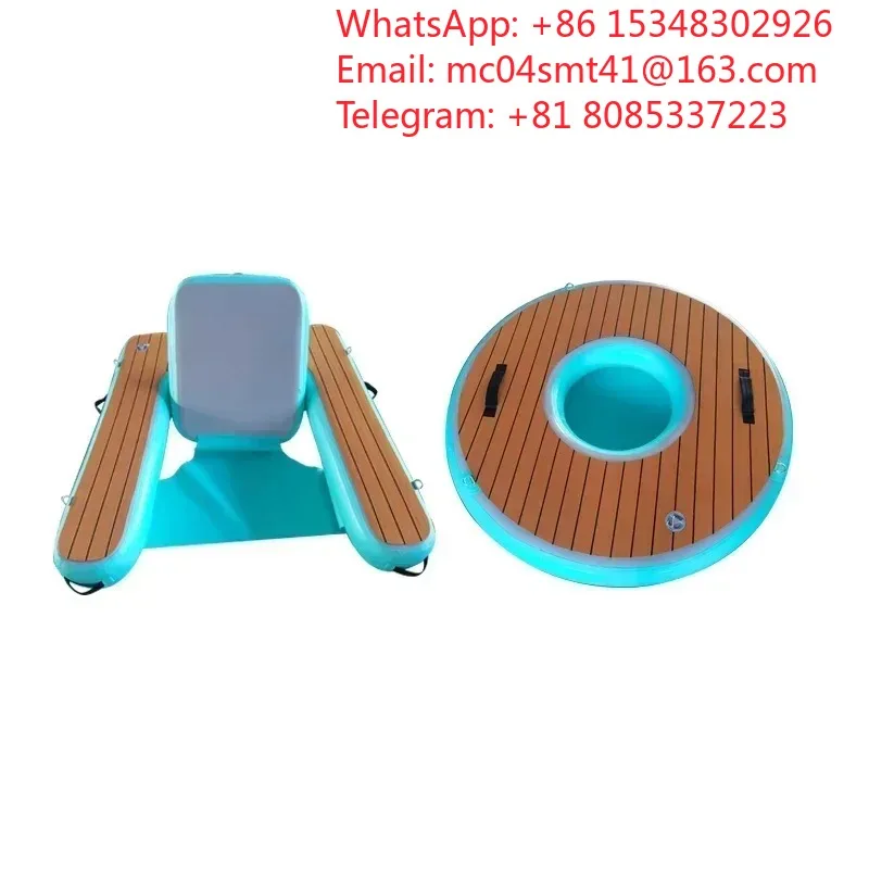 Portable Inflatable Water Floating Sofa Fold‑Up Floating Row Rest Seat For Sea Pool  Water Recreation Leisure Floating Accessory