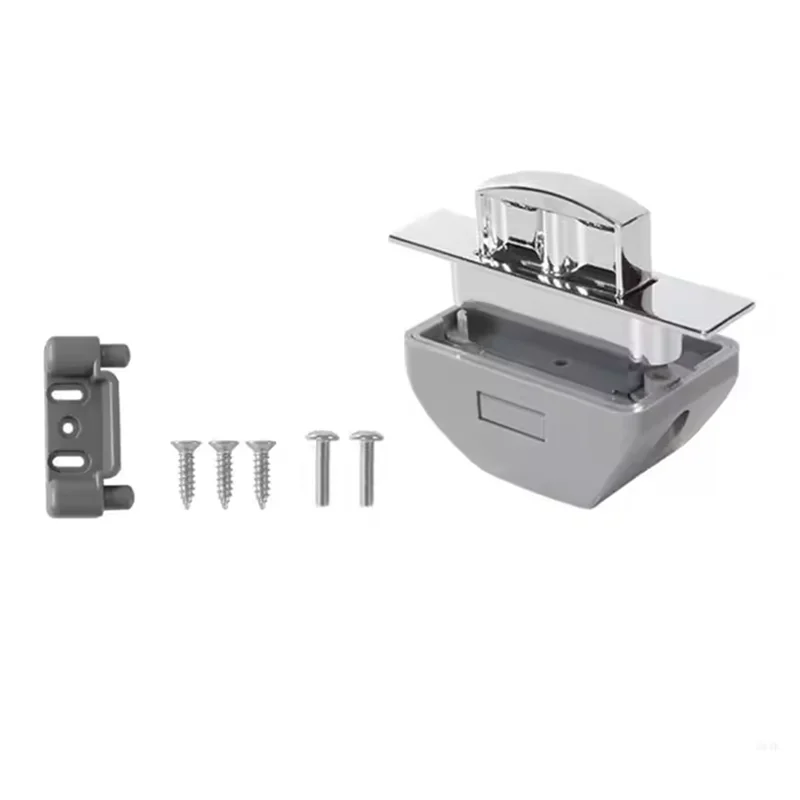 

A93E-Push Cabinet Locks Metal Push Button Camper Rvs Parts Latches Catches For Caravans Yacht Keyless For Rvs Cupboard Knob