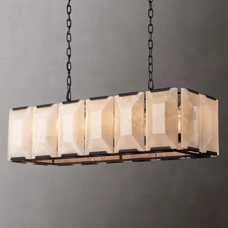 

American Retro LED Matt White Crystal Dimmable Hanging Lamps Pendant Light Lustre Suspension Luminaire Lampen For Living Room