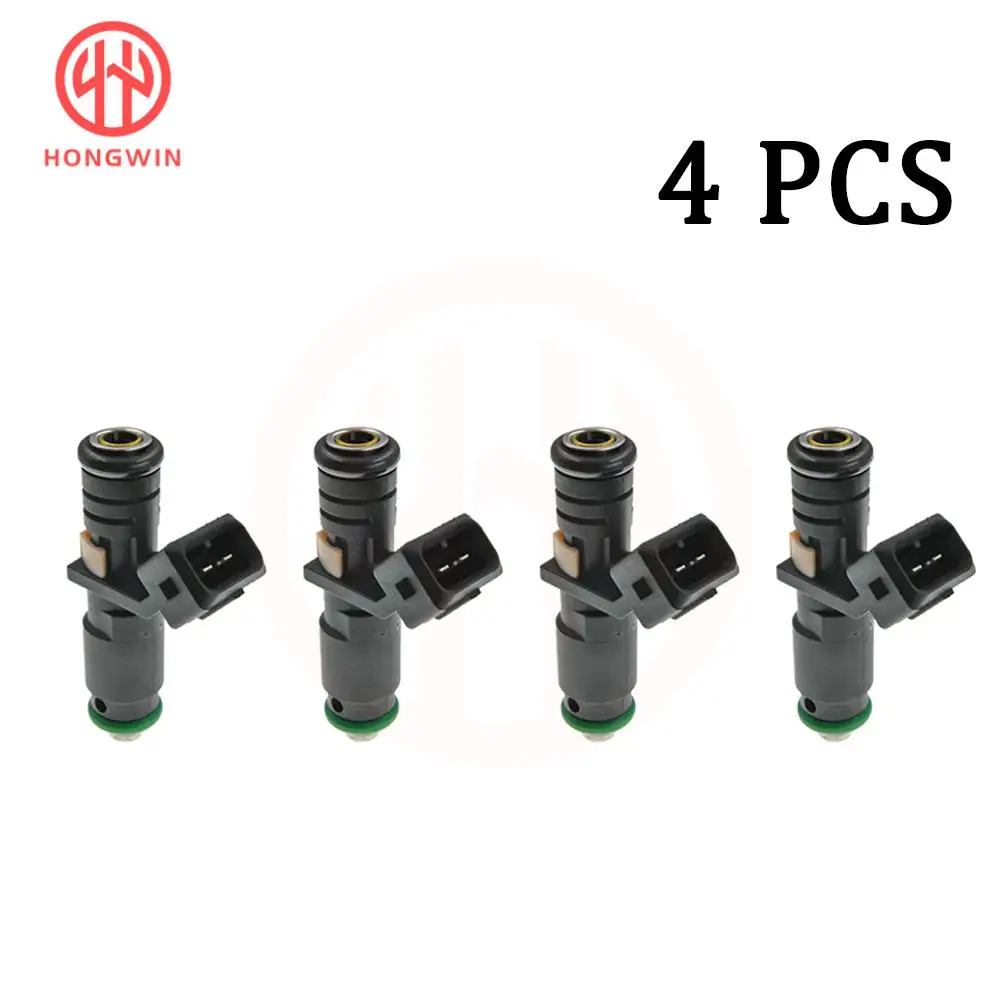 

HONGWIN 4 Pcs New Fuel oil Injector spray Nozzle OEM 5WY-2805 5WY-2805A 7163001198 For Kia Pride 1999-2001 Pride Kombi Van 92-16