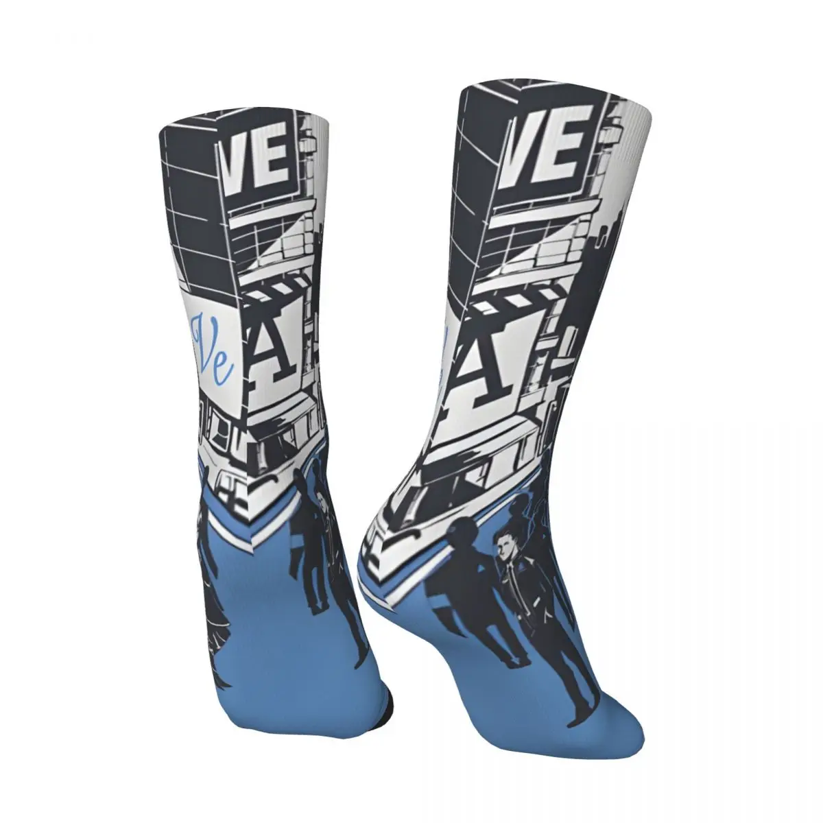 GAME Sock for Men Hip Hop Vintage Detroit Become Human Happy Quality Pattern Printed Boys Crew Sock Novelty official-website