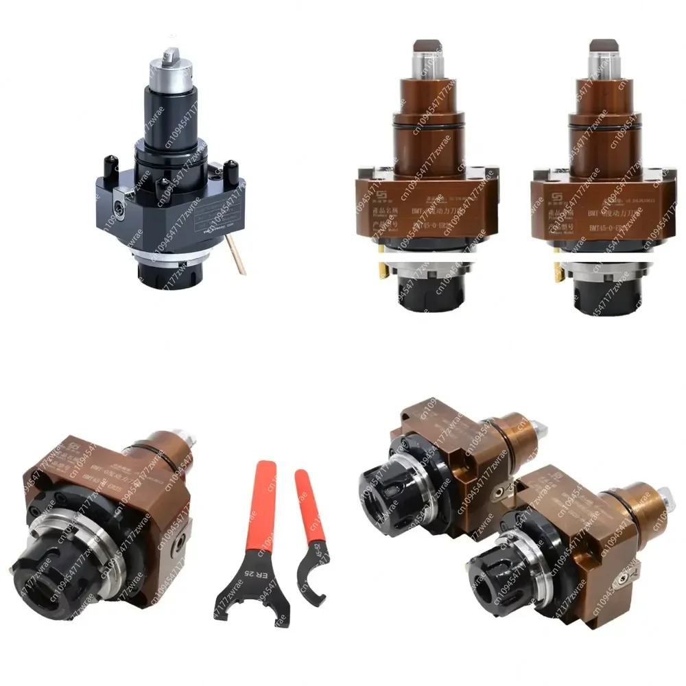 BMT40/45/55/65 Live Tool Holders VDI 30 Driven Bmt 65 Holder 0-90°Universal Power Head for  CNC Turn-Mill Composite