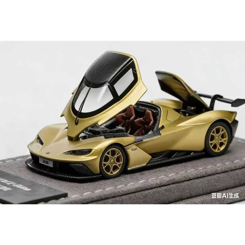 

IHCM1:64 KTM X-Bow GT XR alloy matte gold die-casting car model as a gift for boys and a desktop ornament for collectors