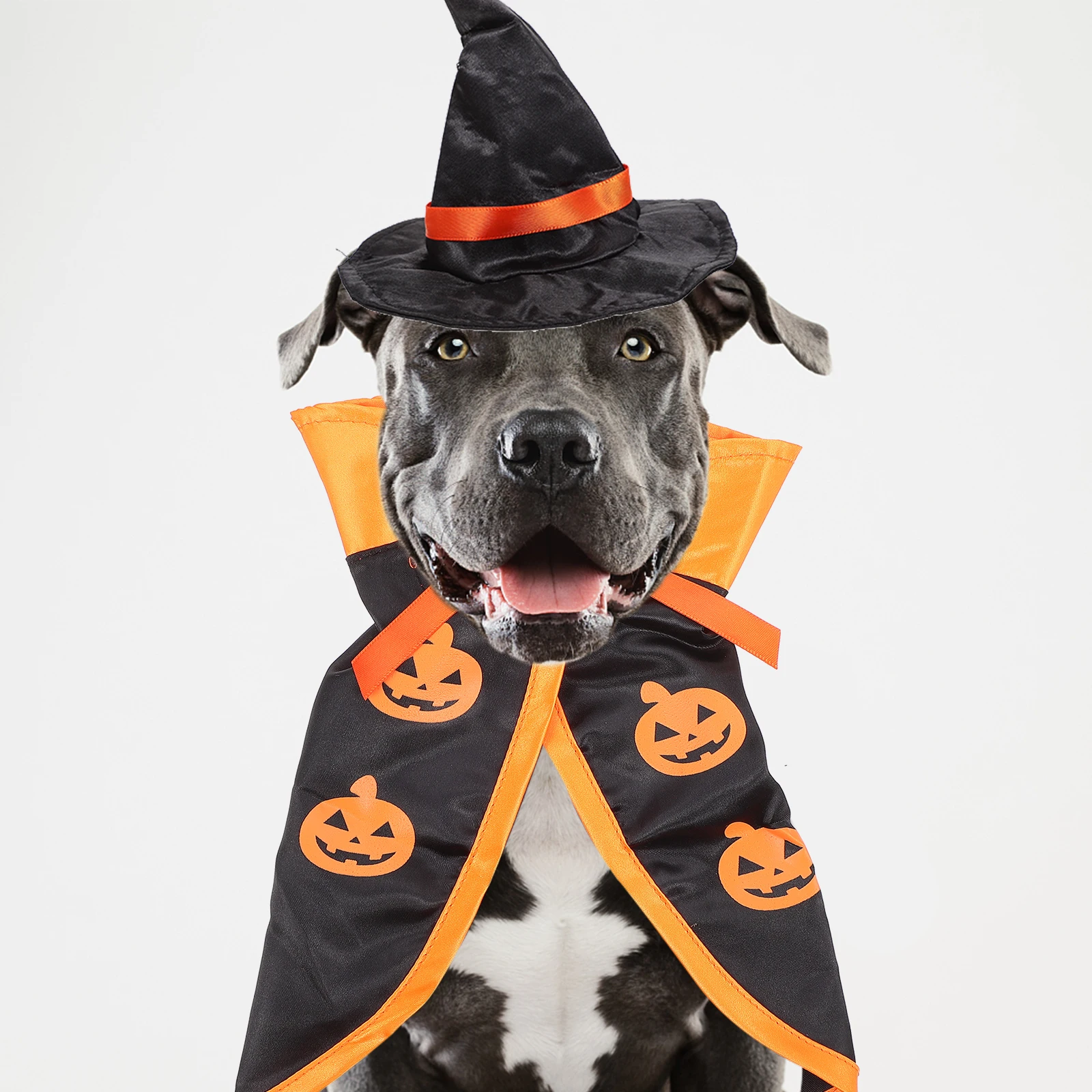 

Pet Cape Costume Hats Set Lightweight Comfortable Halloween Festival Dog Cat Pumpkin Cloak Wearable Design High Quality