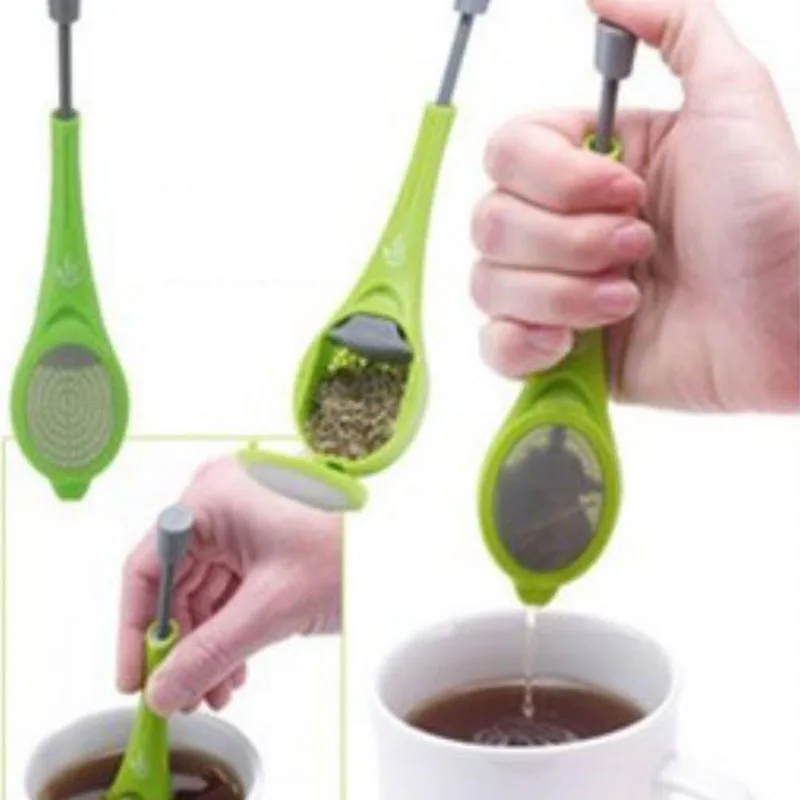 

Tea Infuser Built-in plunger Healthy Intense Flavor Reusable Tea bag Plastic Tea&Coffee Strainer Measure Swirl Steep Stir&Press