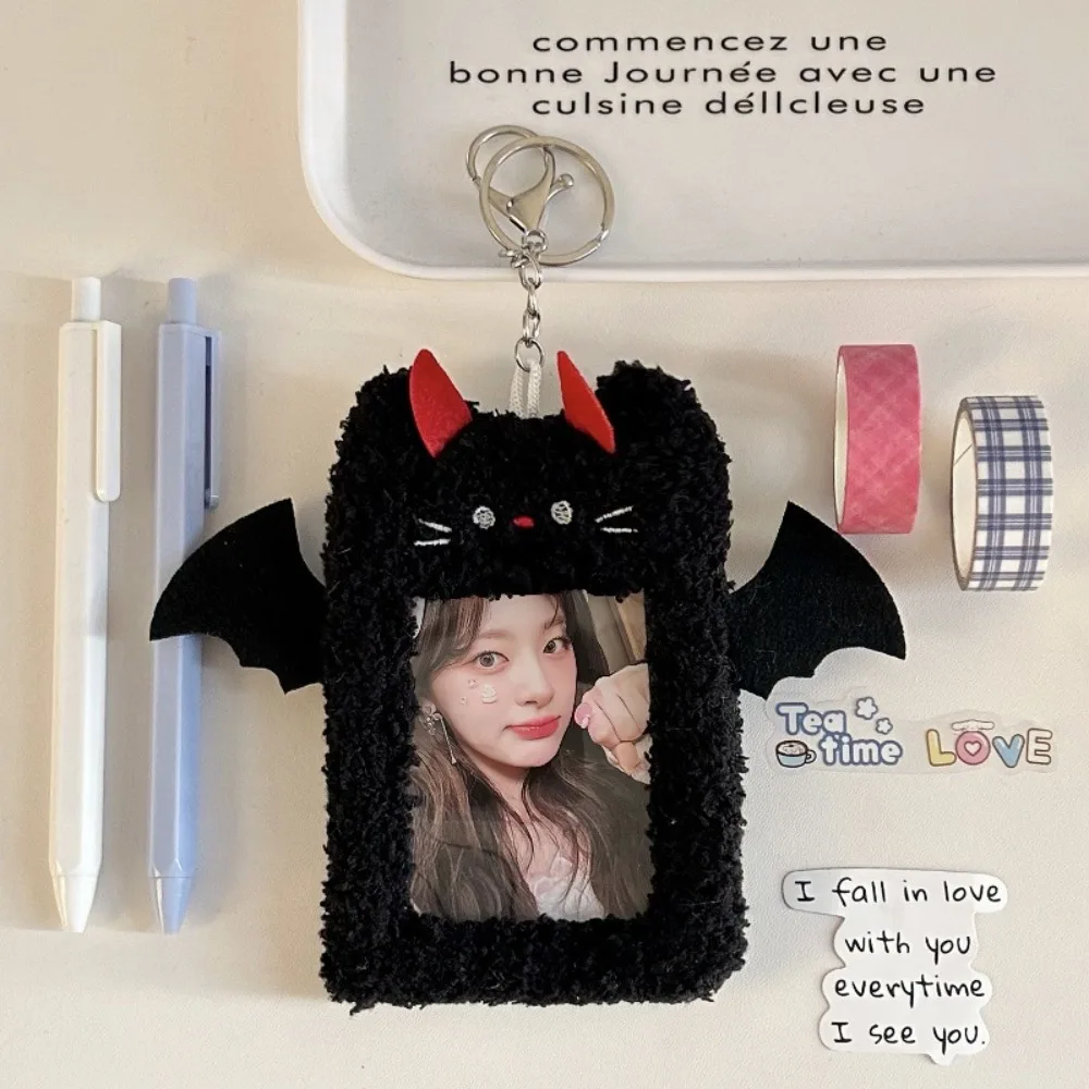 

Cartoon Plush Photocard Case Demons&Angels Multifunctional Card Case Idol Photos Protective Cover Gift