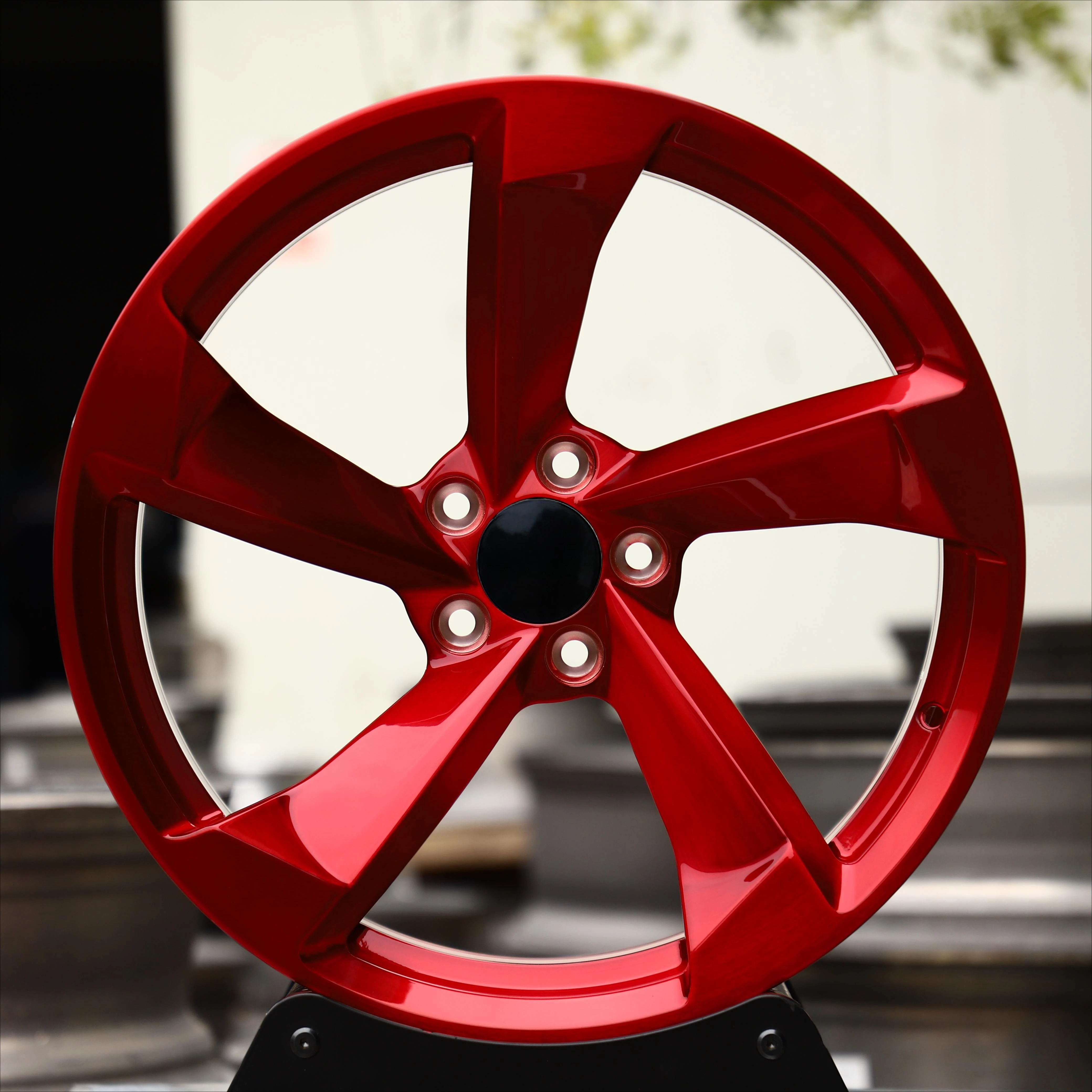 Concave Deep Dish Alloy  19 20 22 24 26inch 5x112 Custom Forged Wheels Candy Red Concave Rims for Audi RS5 RS7 S5 A7