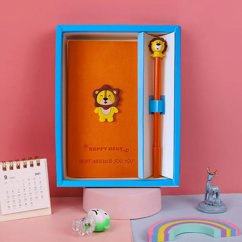 Funny 1 Set Creative Cartoon Pattern Journal Notebook Comfortable Touch Diary Notebook Horizontal Line   School Supplies