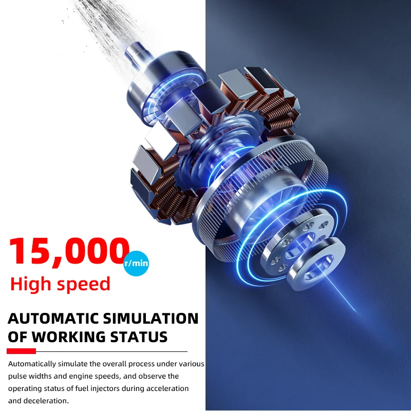 Directly Factory 8 Cylinder High Voltage Ultrasonic MPI Fuel Injector Tester Cleaner Injector Cleaning Machine
