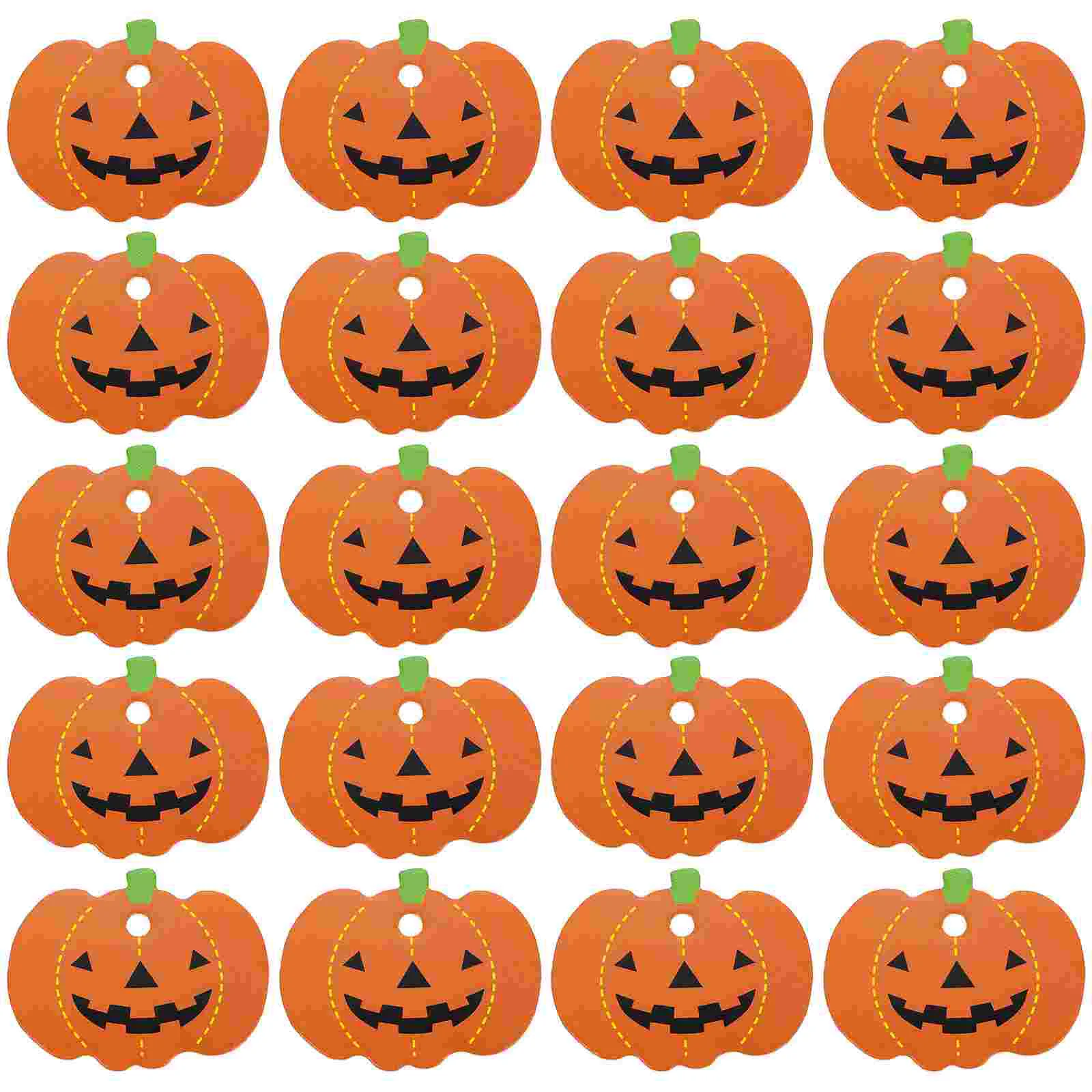 

100 Pcs Decorative Pumpkin Tags for Name Cards Label Pendant Party Favor Decorations Halloween