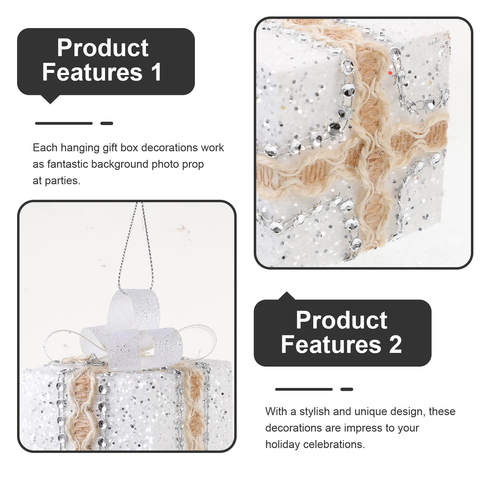 

Helper Christmas Gift Box Pendant Star-shaped Paper Candy Boxes Tree Description