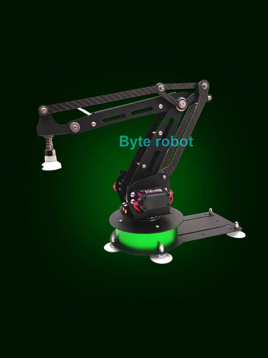 3 DOF Robot Arm manipolatore compatibile pinza in metallo e ventose per Arduino Robot Arm Kit fai da te UNO braccio robotico programmabile