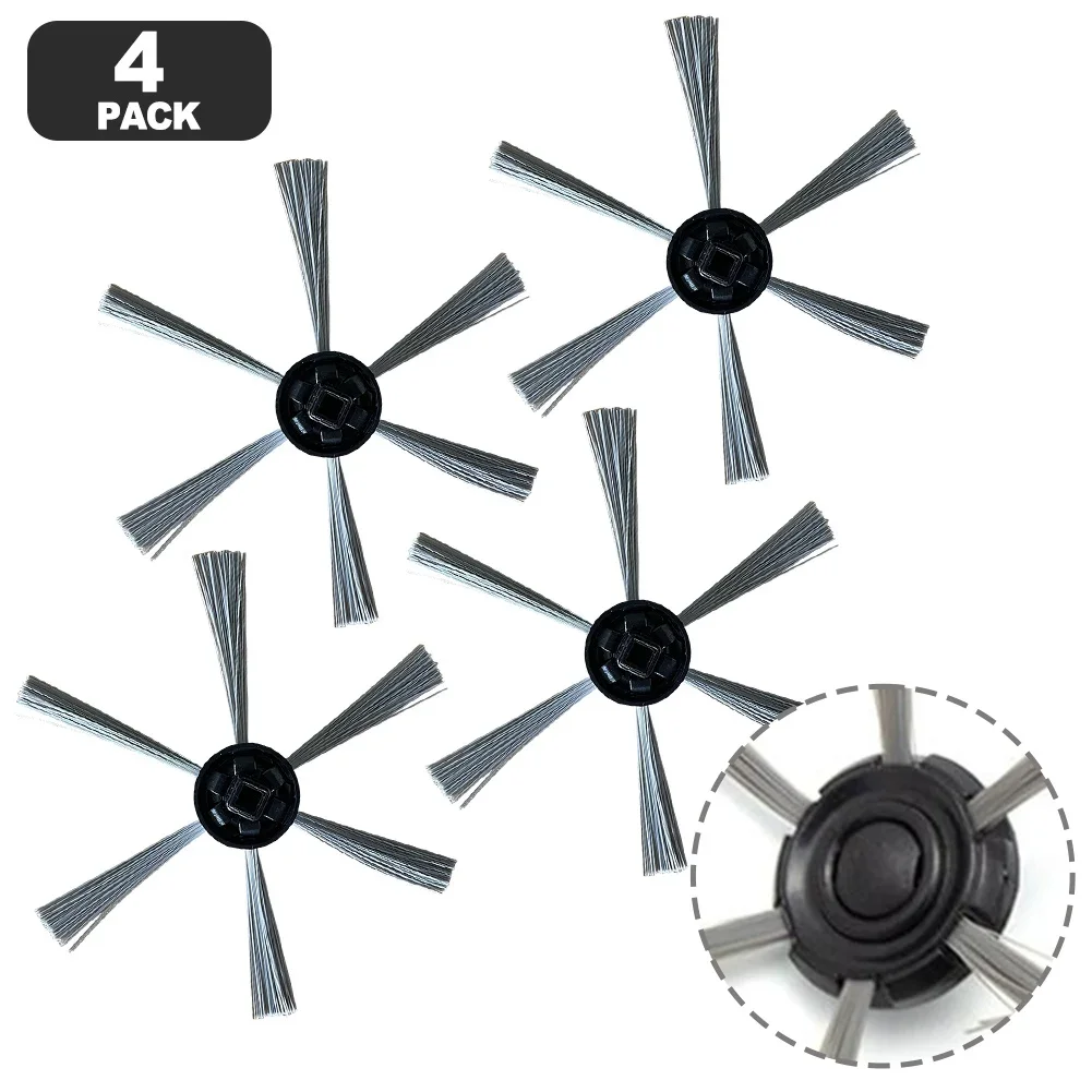 Paquete de 4 cepillos laterales para SilverCrest M690, accesorios de repuesto para robot aspirador WAP W310