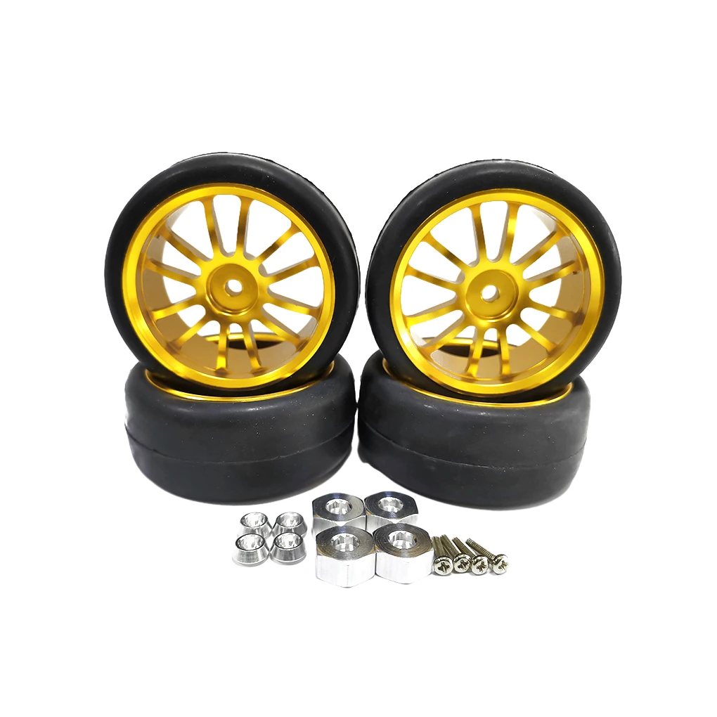 

Износостойкие пластиковые колесные диски 1/10 с шинами для WPL D12, запчасти для радиоуправляемых машин, аксессуары, сменные детали, детали для тюнинга радиоуправляемых машин