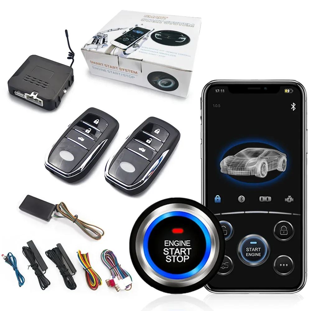 WhatsKey Phone APP control Automatic Start Stop Keyless Entry System Central Lock Automation remote  Engine Smart Car alarm