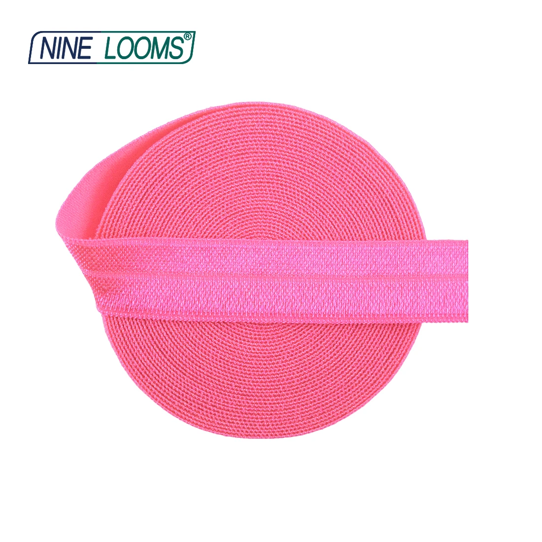 

NINE LOOMS Foldover Elastic FOE 5/8" 15mm Shiny Spandex Satin Band Hair Tie Headband Underwear Dress DIY Sewing Trim 2 5 10 Yard