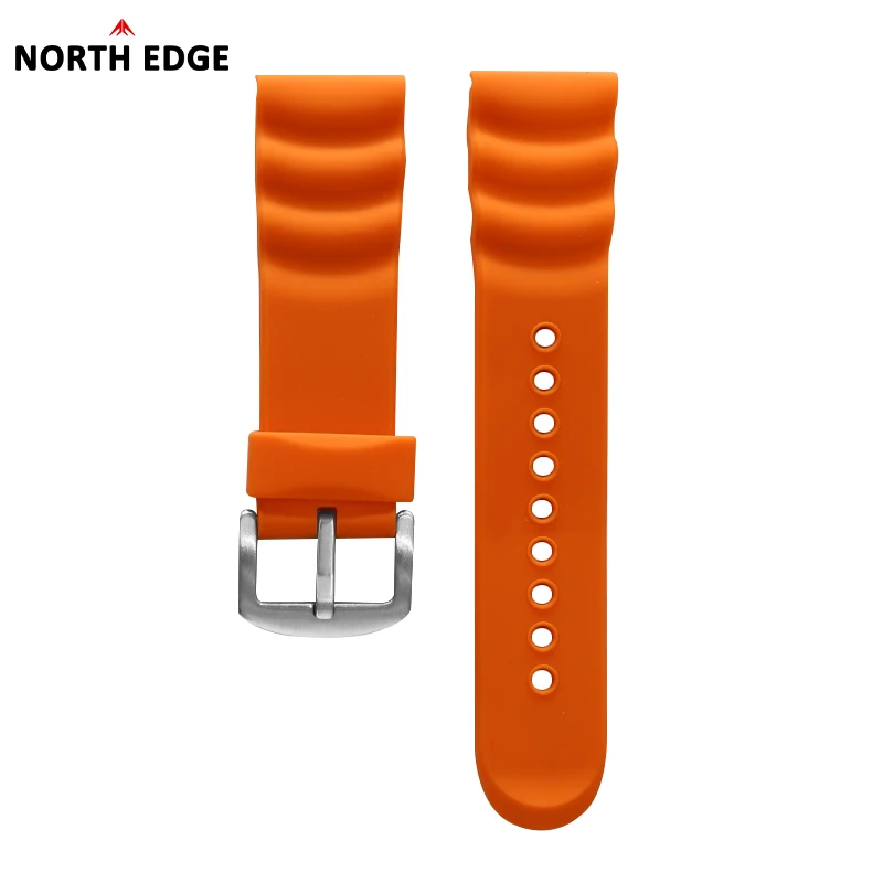 NORTH EDGE 24MM/20MM/22MM Rubber Strap Stainless Steel Nylon Strap Applicable to TRITON EVOQUE 2 GAVIA2 ALPS AK Cross fit 3 MARS