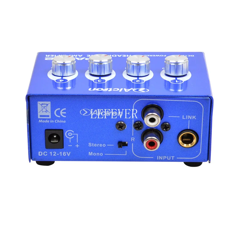 Mini Portable Headphone Amplifier 6.35mm Stereo output connectors Big Power High Quality Sound HPA002