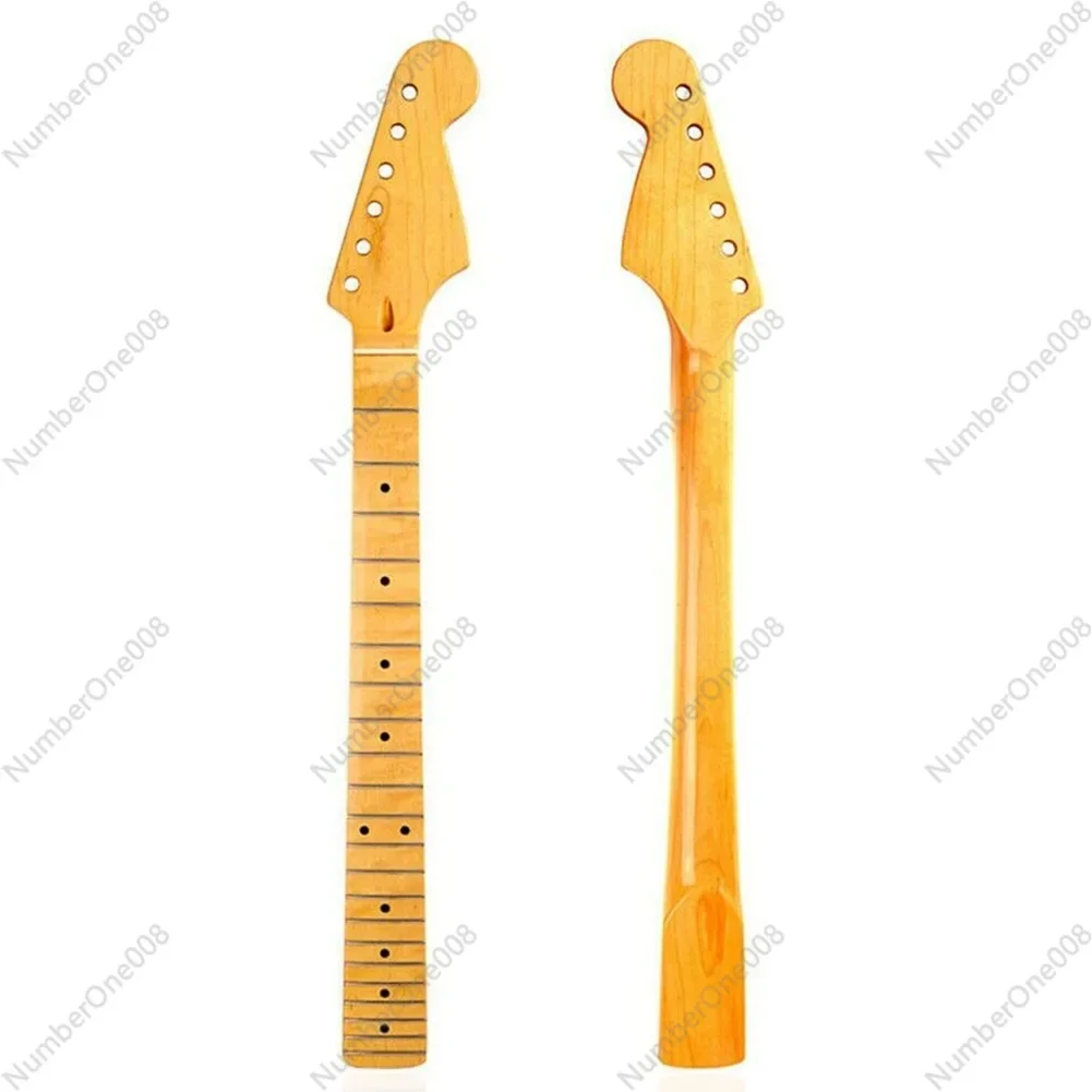 [Bright] 22nd Fret ST Electric Guitar Neck Handle, Maple Fingerboard for ST Strat Stratocaster