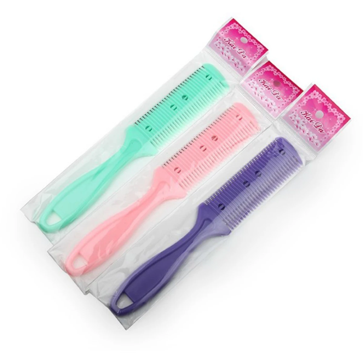 

12pc Hair Cutting Comb Hair Brushes with Razor Blades Hair Trimmer Cutting Thinning Tool Barber Tool Hair Salon