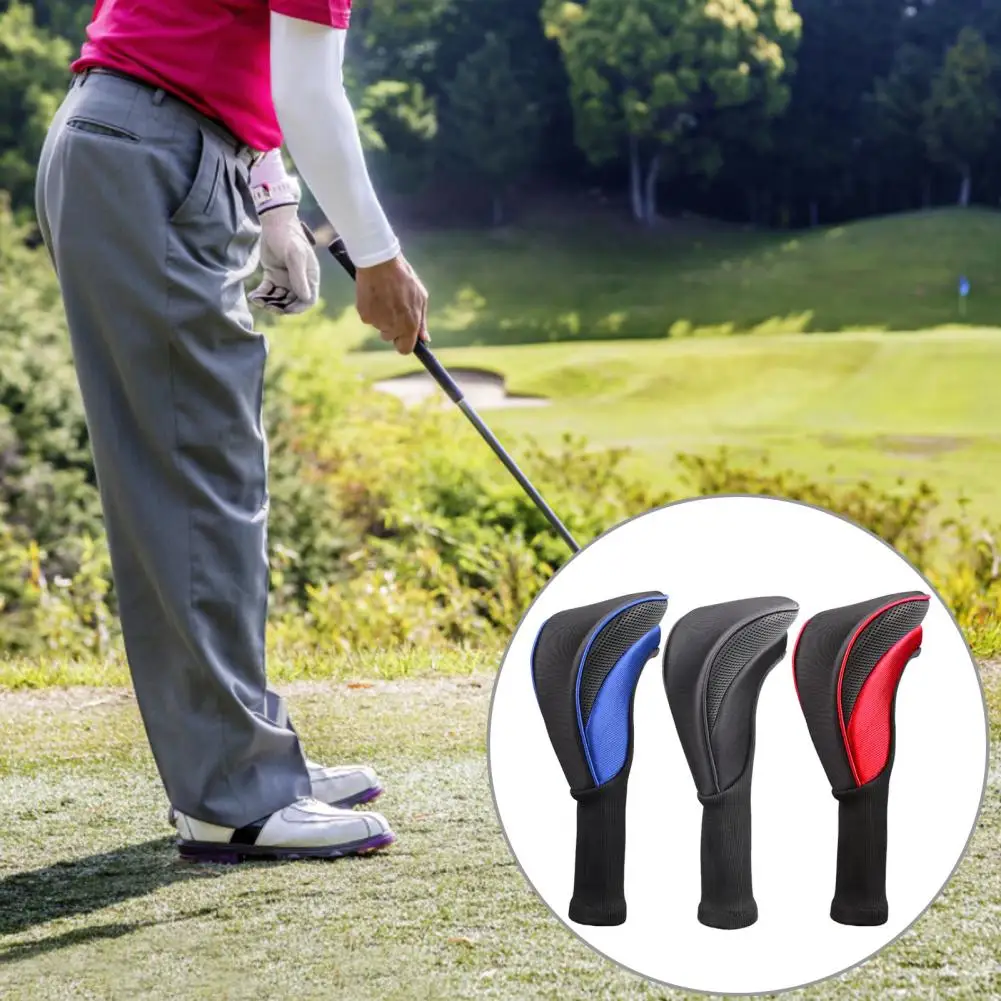 1Pc Golf Wood Cover Driver 1/ 3/ 5 Fairway Woods Headcovers Long Neck Head Covers for Golf Clubs Number Tag Interchangeable