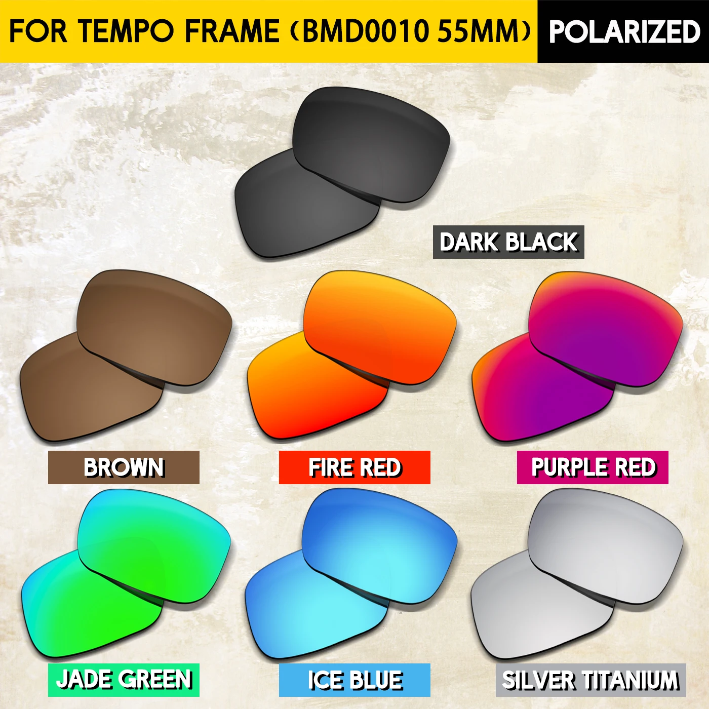 

Performance Polarized Replacement Lenses for BOSE Tempo BMD0010 Sunglasses-100% UV Protection