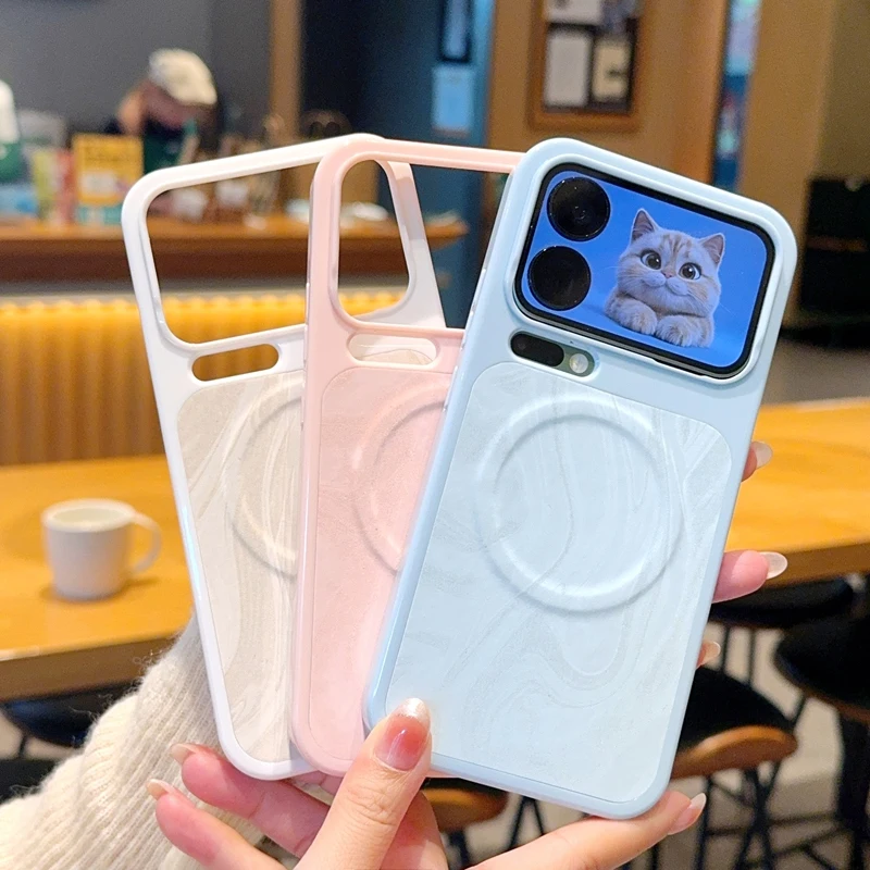 Per Xiaomi Mi 17 Pro Max Custodia di lusso in pelle PU MagSafe magnetica Custodia protettiva posteriore per Xiaomi Mi 17 17Pro Custodia per telefono