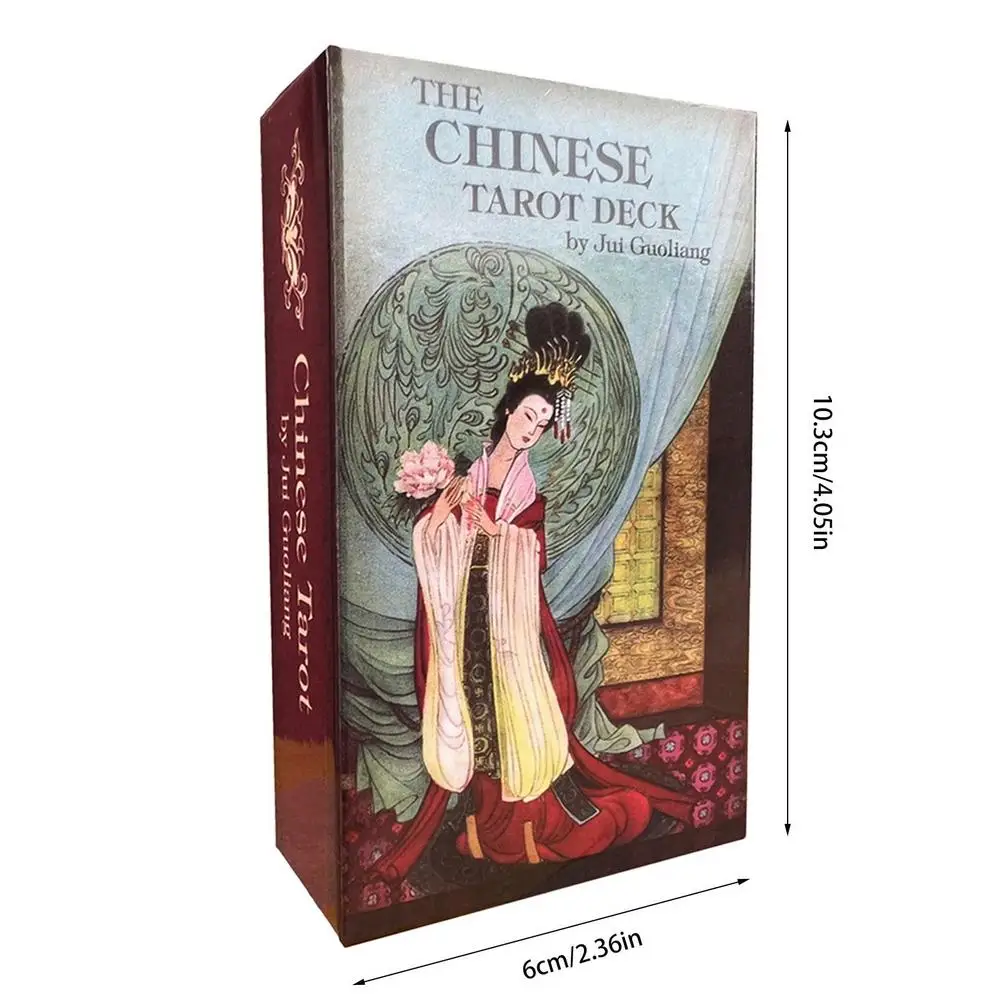 Chinese Tarot Cards Game Tarot Card Deck Oracle Card Game for Adult Fun Adults Games Party Supplies for Fate Divination Birthday