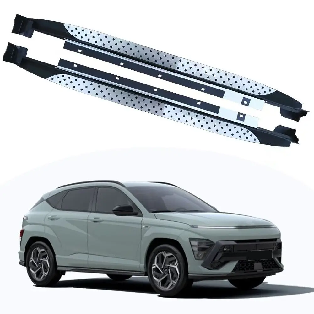 

2Pcs Fixed Side Step Pedal Running Board Nerf Bar Fit for Hyundai KONA SX2 2024