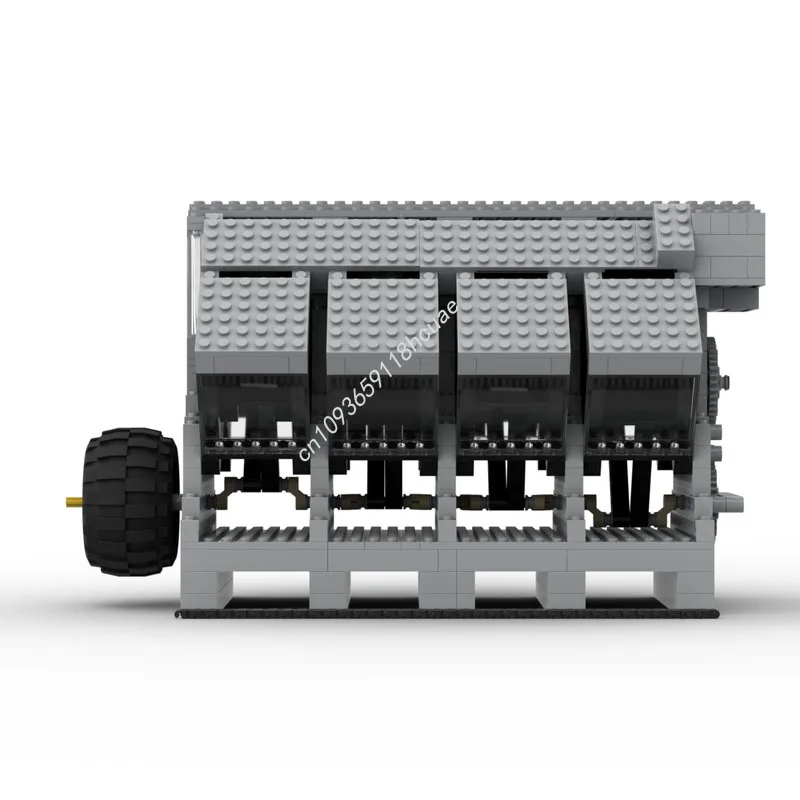 Motor de vácuo 650PCS V8 A velocidade de rotação máxima é 2548! Tecnologia modelo moc blocos de construção empilhando tijolos criativos