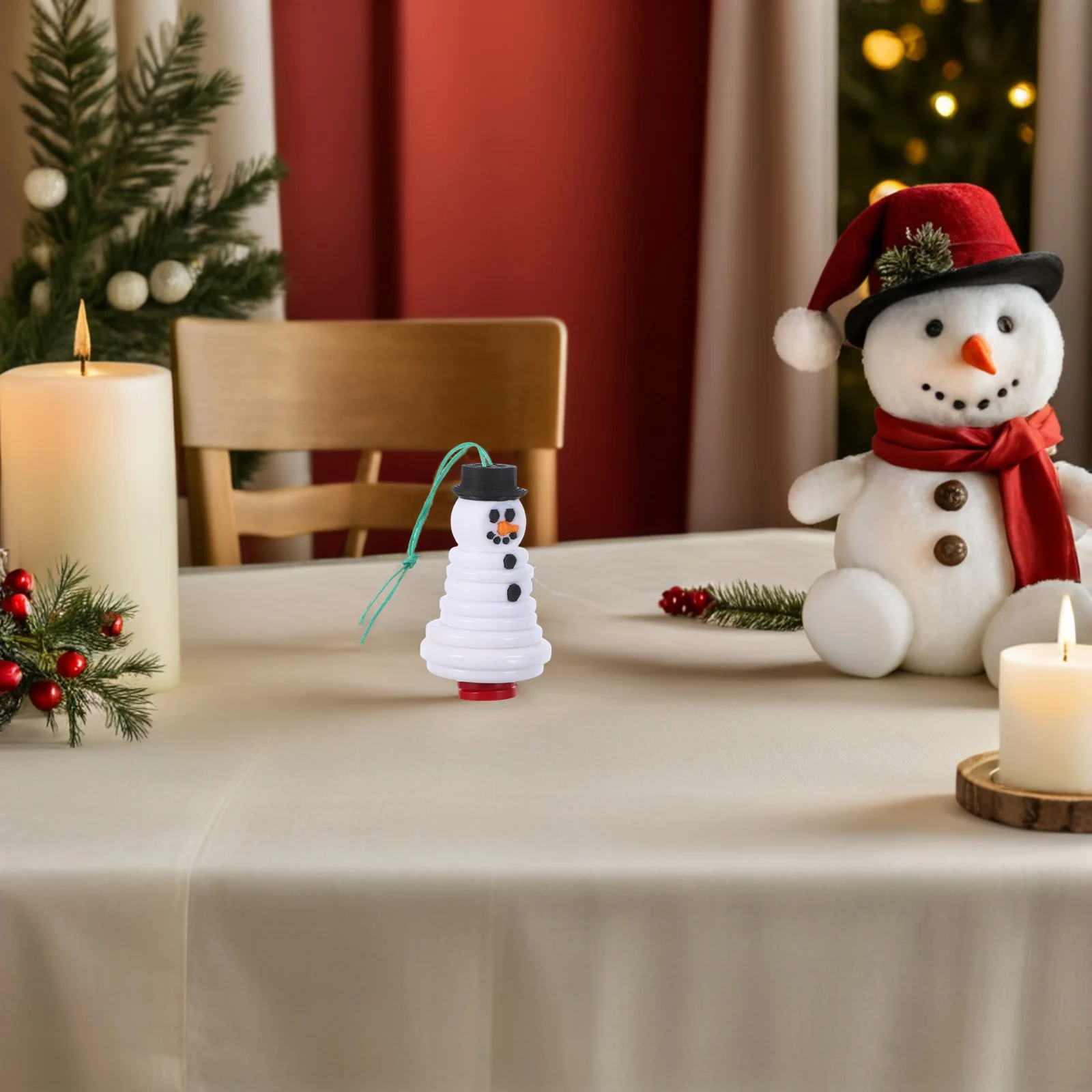 

DIY Button Snowman Ornament Kit Christmas Tree Hanging Decorations for Holiday Craft Activity Set Classroom Xmas Crafts