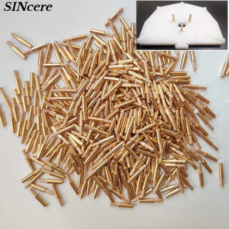 

1000 PCS Dental Lab Solid Plate Brass Pin 12mm or 14mm Used with Pindex-2 Length Dental Lab Material