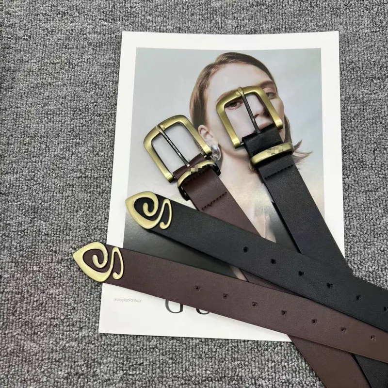 Роскошный брендовый ремень из искусственной кожи для женщин и мужчин, дизайнерский поясной ремень с пряжкой из сплава, женские джинсы, брючное платье, пояс