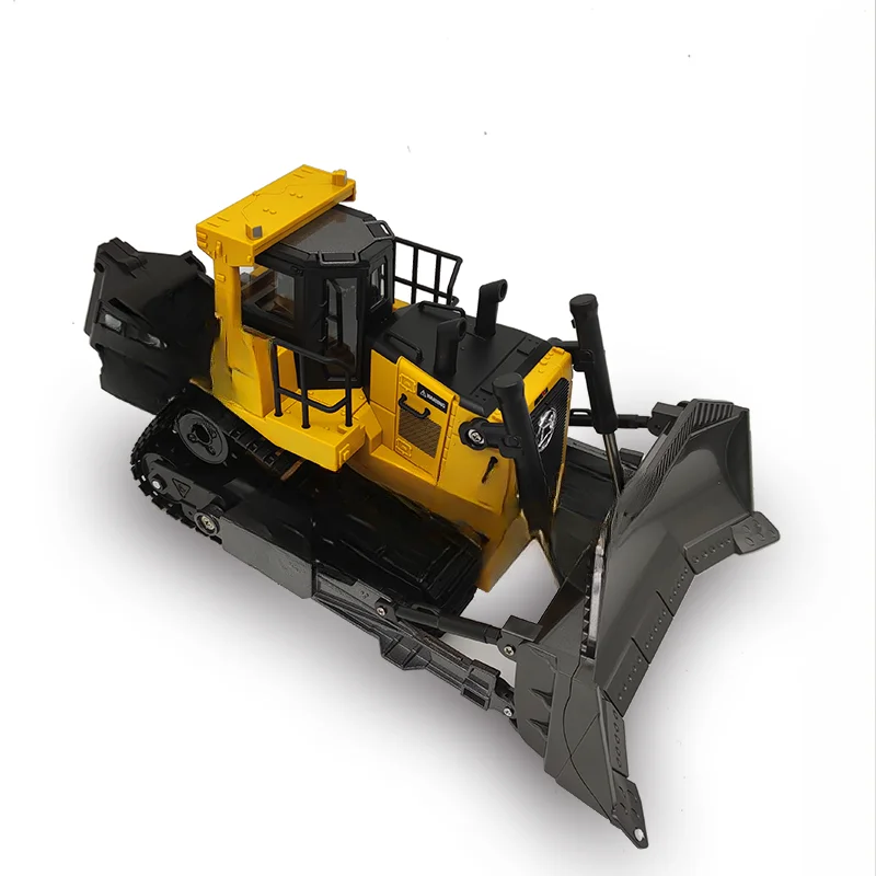 

569 1569 RC Bulldozer 2.4G 1:16 9ch Metal rc wheel loader with light