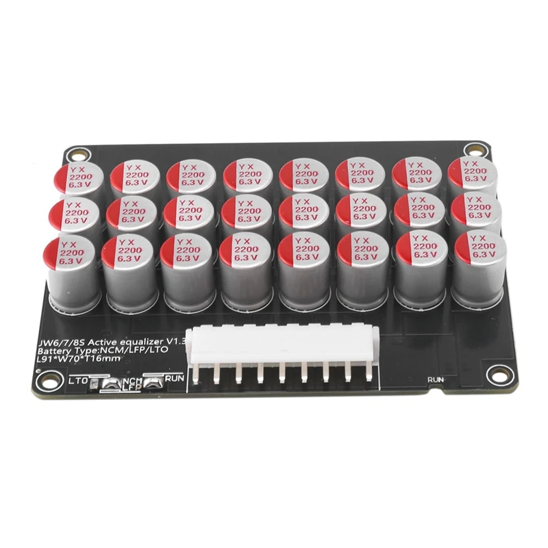 Ofertas superiores 2x balanceador de grupo inteiro 8s 5a lipo lifepo4 bateria equalizador transferência de energia capacitor bms placa