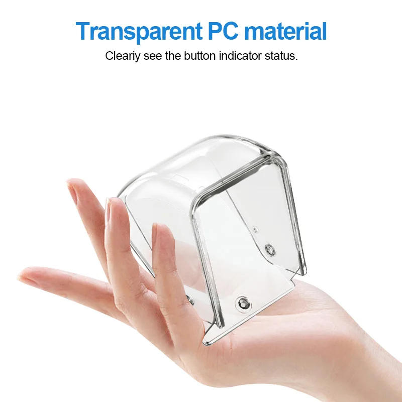 Wireless Doorbell Waterproof Cover Door Bell Button Transparent Protective Cover Storage Box Accessories Home Doorbell Cover