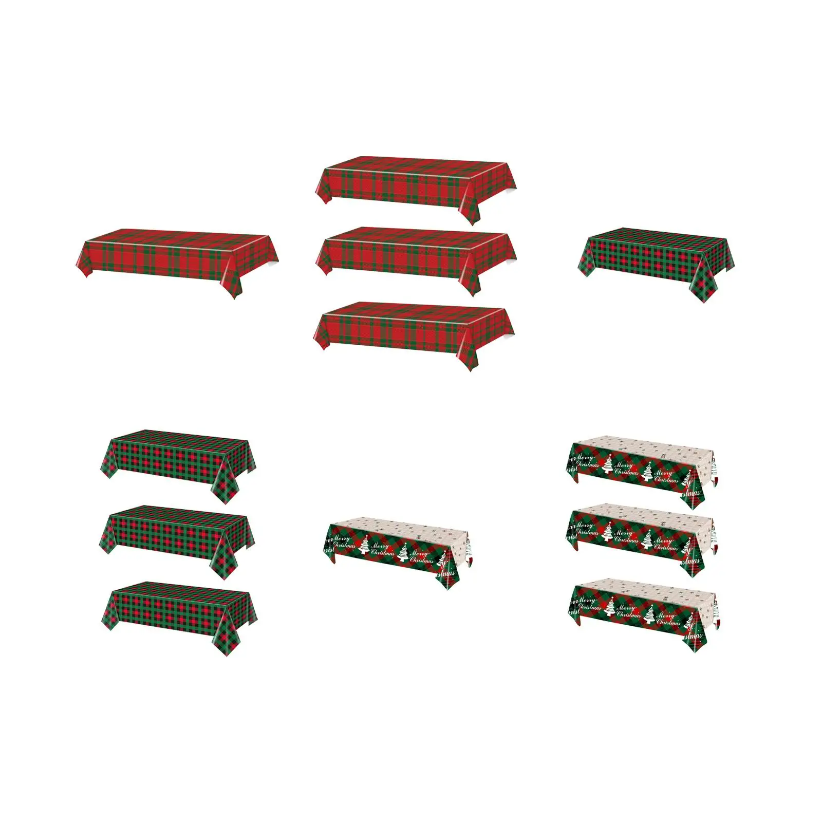 

Christmas Disposable Tablecloth Table Cloth Festival Table Protector for Dining Room Banquet Farmhouse Kitchen Restaurant