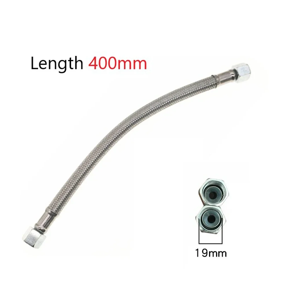 Connector Air Compressor Tube Stainless Steel 14/16/19mm Home Improvement Intake Oil-free Silver Compressor Pump