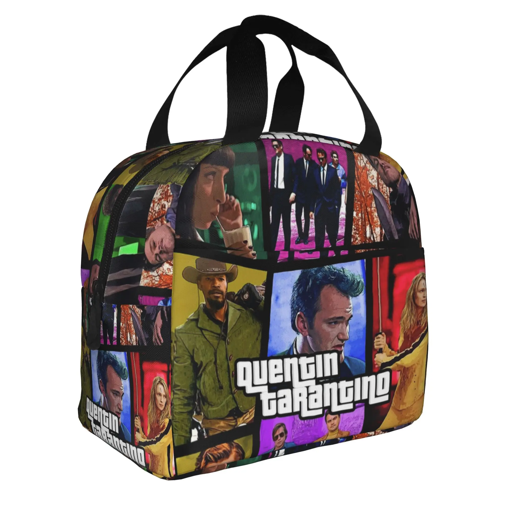 Quentin Tarantino Movie Collage Cute Pencil Case Boys Girls Big Capacity Pulp Fiction Kill Bill Pencil Box Students Stationery