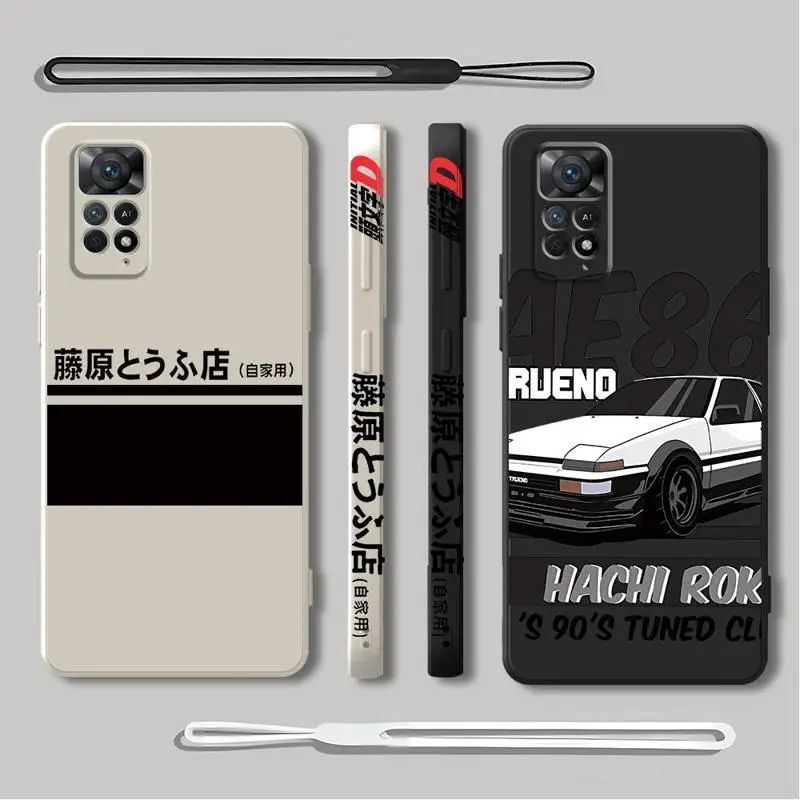 Japan Classic Comic Initial D Phone Case for Xiaomi Poco X4 Pro M5s X3 NFC C40 X4 GT M3 F3 M5 X3 Pro X5 Pro Cover