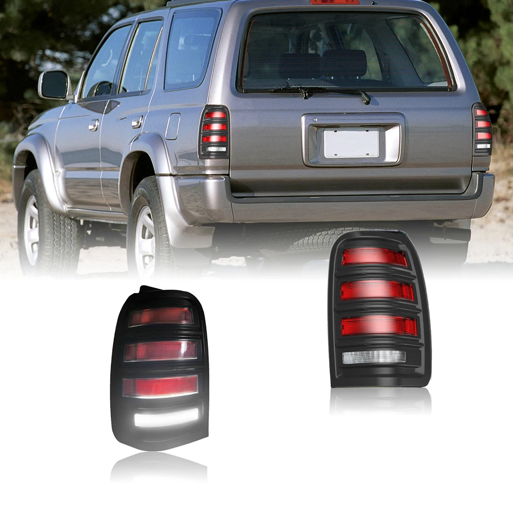 

Sequential LED Tail Lights for 4Runner 1996-2002 - Full LED, Black Housing, Plug & Play