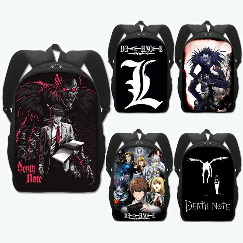 Anime Death Note Shinigami Ryuk Backpack Women Men Travel Bags Children School Bags for Teenager Manga Light Yagami L Backpack